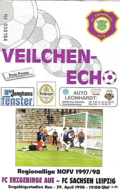 Aue vs Sachsen Leipzig