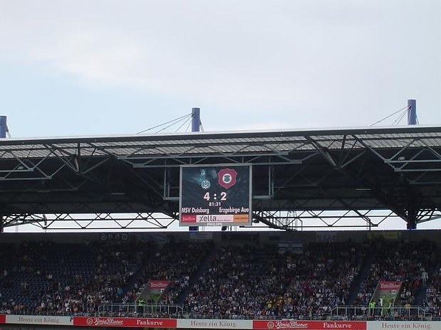 Spielstand kurz vor Schluß