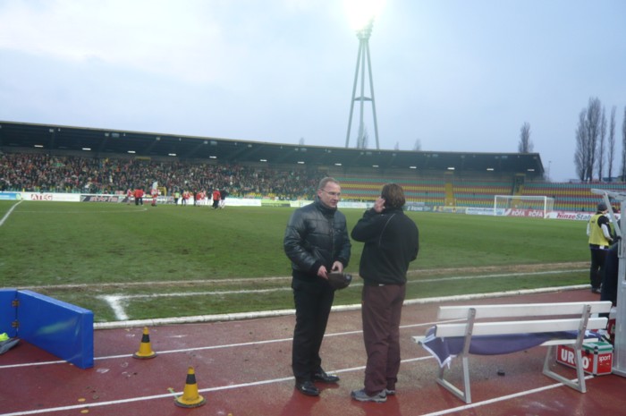 Leo und Weber nach dem Abpfiff