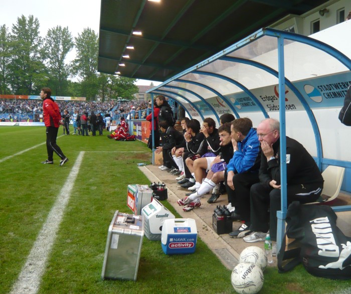 Auer Bank kurz vor dem Abpfiff