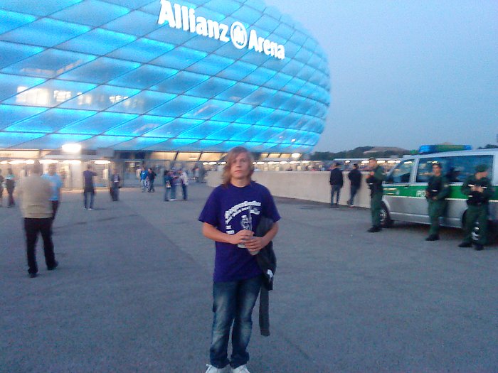 Marvin, das erste mal beim Aue Spiel