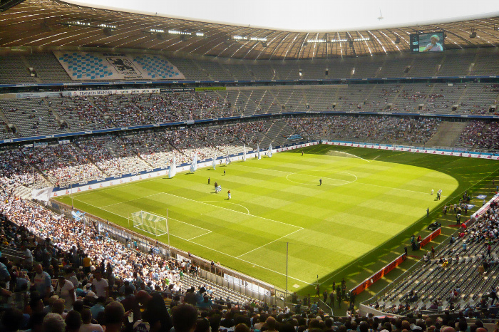 Vor dem Einlaufzeremoniell