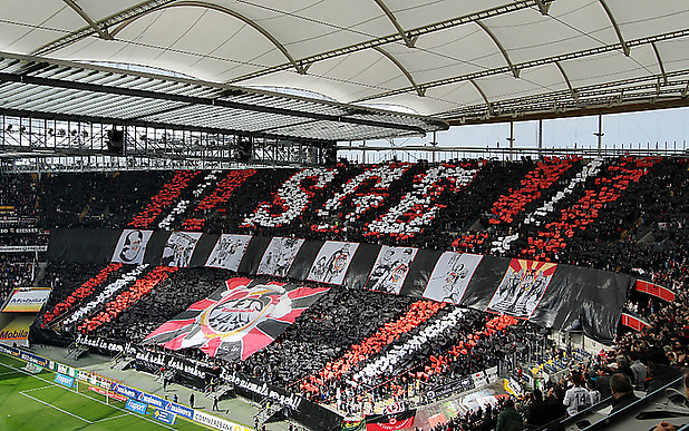 Frankfurter Choreo vor Anpfiff