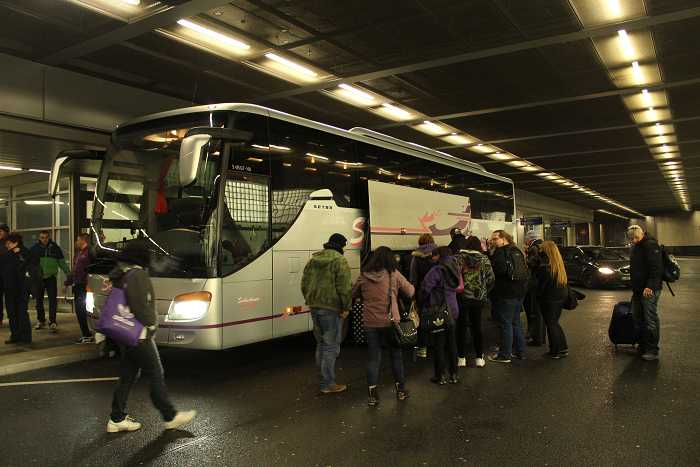 Ankunft Donnerstag Früh auf dem Flughafen Leipzig