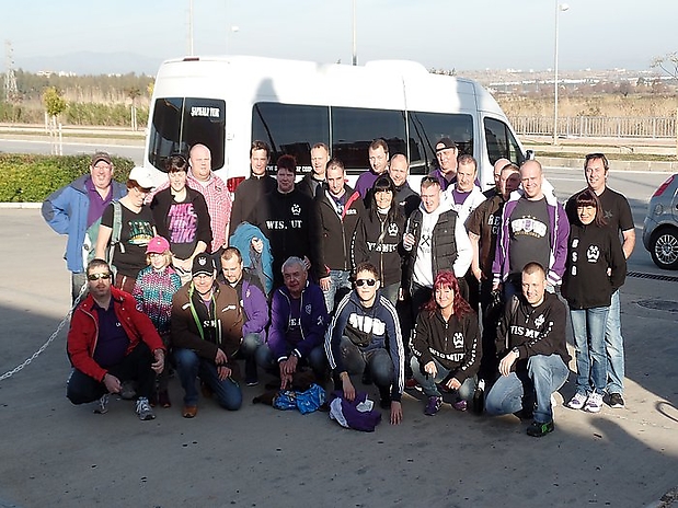 380-Dienstag|Gruppenfoto vor Abfahrt der beiden Reisegruppen Hoffi und Burg.