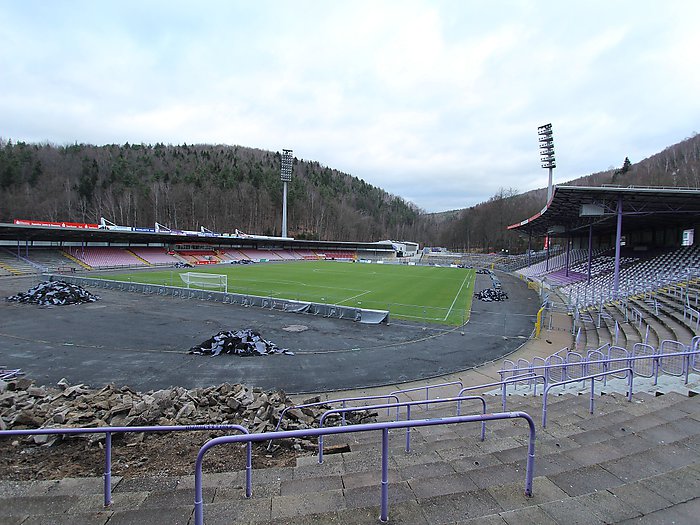 6.12.2015 Blick aus Block A/B. Foto: Burg