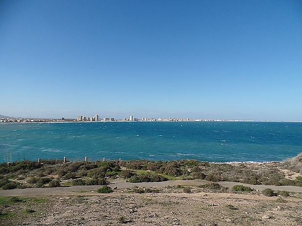 54.Blick rüber zur Landzunge La Manga (dt.: Ärmel, aber auch Schlauch)