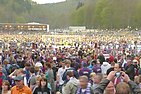 Menschenmeer um 20.07 Uhr